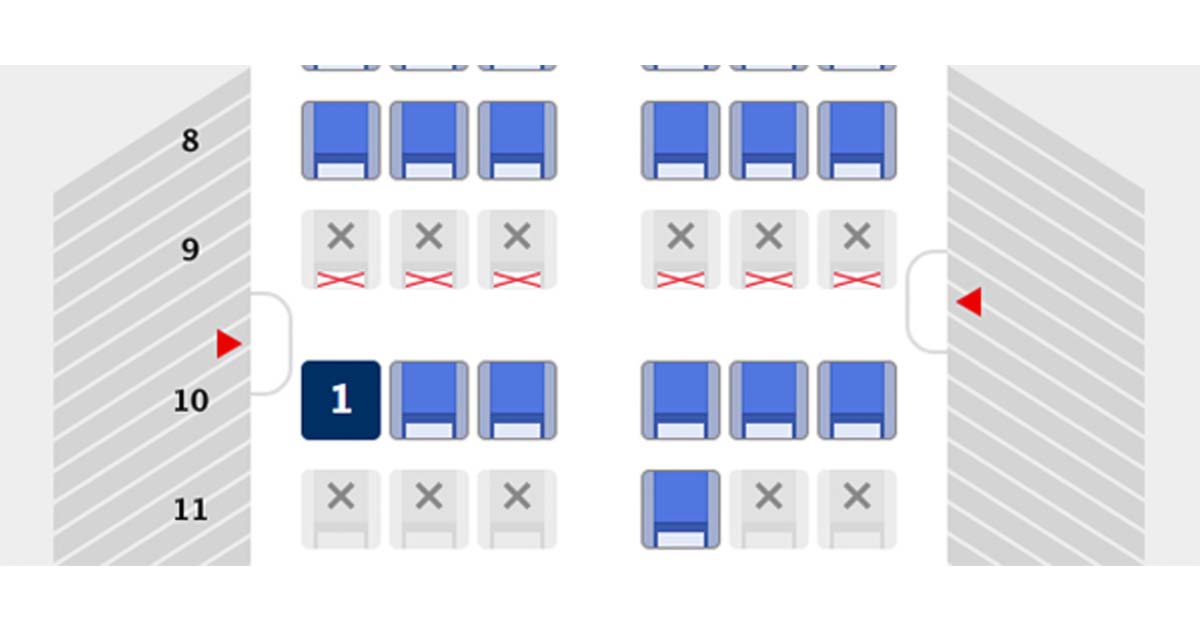 ANA便で非常口席を確保